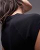 & Other Stories & Other Stories jersey slim fit top with cap sleeves in black - 2