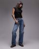 & Other Stories & Other Stories jersey slim fit top with cap sleeves in black - 3