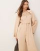 & Other Stories & Other Stories jumpsuit with half belt detail and split sleeves in beige-Neutral - 3