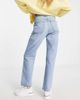 & Other Stories & Other Stories Keeper cotton high waist straight leg longline jeans in washed stone-Blues - 2