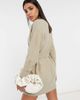 & Other Stories & Other Stories knit belted mini dress in beige-Neutral - 2