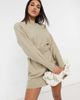 & Other Stories & Other Stories knit belted mini dress in beige-Neutral - 4