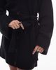 & Other Stories & Other Stories knit cardigan mini dress with belt in black - 3