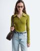 & Other Stories & Other Stories knit polo sweater in green - 1