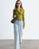 & Other Stories & Other Stories knit polo sweater in green - 3