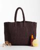 & Other Stories & Other Stories large structured straw tote bag in chocolate-Brown - 2