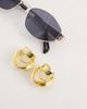 & Other Stories & Other Stories large swirl luxe hoop earrings in gold - 2