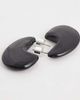 & Other Stories & Other Stories large teardrop curve earrings in black - 3