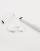 & Other Stories & Other Stories large teardrop curve earrings in silver tone - 2