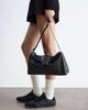 & Other Stories & Other Stories leather oversized clutch bag with shoulder strap in black - 1
