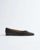 & Other Stories & Other Stories leather pointed ballet flats in black - 4