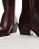 & Other Stories & Other Stories leather pointed heeled boots in brown-Neutral - 3