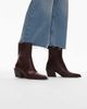 & Other Stories & Other Stories leather pointed heeled boots in brown-Neutral - 4