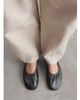 & Other Stories & Other Stories leather ruched ballet flats in black - 4
