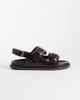 & Other Stories & Other Stories leather sandals in dark brown - 1