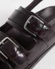 & Other Stories & Other Stories leather sandals in dark brown - 3