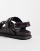 & Other Stories & Other Stories leather sandals in dark brown - 4