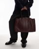 & Other Stories & Other Stories leather tote bag in burgundy-Red - 4