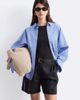 & Other Stories & Other Stories linen tailored bermuda shorts in black - 1