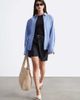 & Other Stories & Other Stories linen tailored bermuda shorts in black - 4