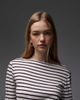 & Other Stories & Other Stories long sleeve boatneck top in purple and white stripe - 4