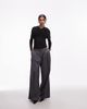 & Other Stories & Other Stories long sleeve cap detail jersey top in black - 1