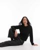 & Other Stories & Other Stories long sleeve top in black - 1