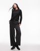 & Other Stories & Other Stories long sleeve top in black - 4