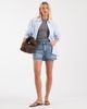 & Other Stories & Other Stories loose fit denim shorts in blue wash - 1