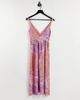 & Other Stories & Other Stories marble print skater midi dress in multi - 2
