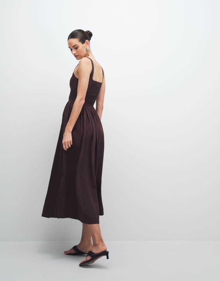 and other stories brown dress & Color:Gold Champagne while a concealed zip cute dresses for women Winslet Knit Dress —