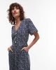 & Other Stories & Other Stories midaxi shirt dress with handkerchief hem in blue - 4