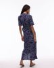 & Other Stories & Other Stories midaxi wrap dress in abstract ditsy floral print-Multi - 2