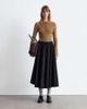 & Other Stories & Other Stories midi woven volume skirt in black - 1