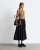 & Other Stories & Other Stories midi woven volume skirt in black - 2
