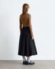& Other Stories & Other Stories midi woven volume skirt in black - 3