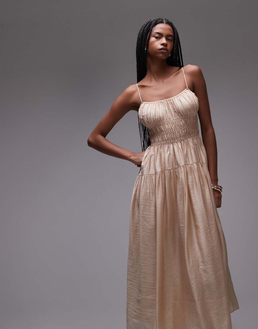 beige milkmaid dress & Other Stories Sleeveless Bridal Wedding Gowns Vintage Gift Color:#40-Ice Blue