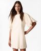 & Other Stories & Other Stories mini dress with puff sleeves with tie-back belt in white - 2