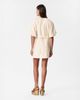 & Other Stories & Other Stories mini dress with puff sleeves with tie-back belt in white - 3
