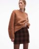 & Other Stories & Other Stories mini skirt in plaid print-Brown - 1