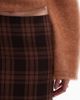 & Other Stories & Other Stories mini skirt in plaid print-Brown - 4