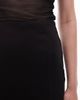 & Other Stories & Other Stories mini skirt with side slit in black - 4