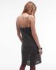 & Other Stories & Other Stories mini straps lace dress in black-Gray - 4