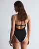 & Other Stories & Other Stories mix and match underwire cupped swimsuit in black with white trim - 3
