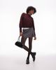 & Other Stories & Other Stories mock neck sweater in burgundy-Red - 3