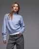 & Other Stories & Other Stories mock neck sweater in light blue - 1