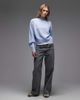 & Other Stories & Other Stories mock neck sweater in light blue - 2
