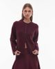 & Other Stories & Other Stories mohair & wool blend cardigan in burgundy-Red - 1