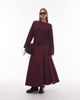 & Other Stories & Other Stories mohair & wool blend cardigan in burgundy-Red - 2