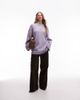 & Other Stories & Other Stories mohair and wool oversized sweater in dark lilac-Purple - 1